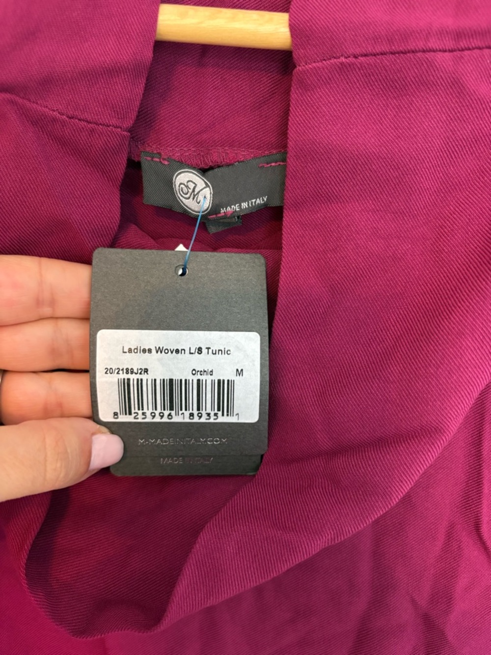 M Made In Italy Women’s Cowl Neck Tunic - US M - Picture 3 of 5